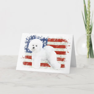 Bichon Frise Illustrated Greeting Card