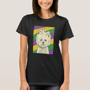 Bichon Frise Jester Mardi Gras Dog Mom or Dad T-Shirt