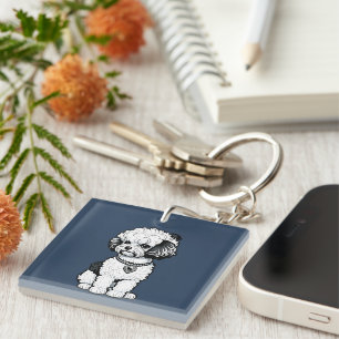 Bichon Frise Key Ring