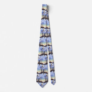 Bichon Frise Let It Snow Christmas Tie