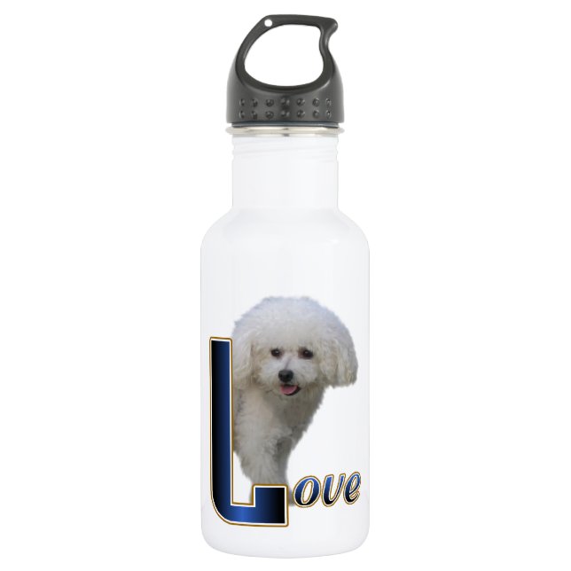 Bichon Frise Love 532 Ml Water Bottle (Front)