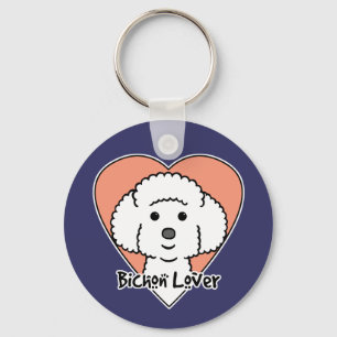 Bichon Frise Lover Key Ring