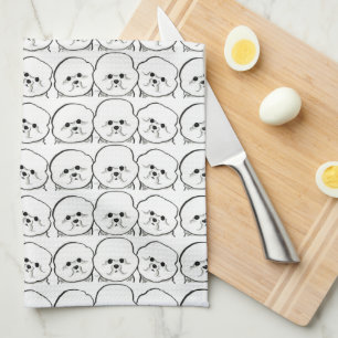 Bichon Frise Lover Tea Towel