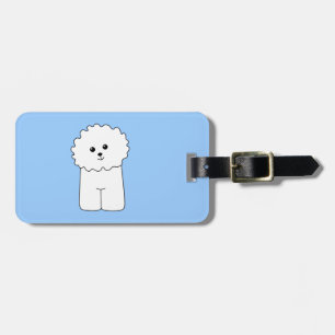 Bichon Frise. Luggage Tag