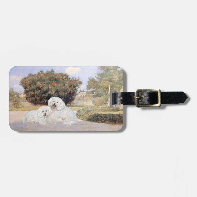 Bichon Frise Luggage Tag (Front Horizontal)
