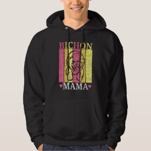 Bichon Frise Mama Dog Dog Breeder Puppy Paw Love Hoodie