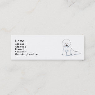 Bichon Frise Mini Business Card
