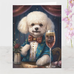 Bichon Frise New Year  Card