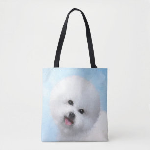 Bichon Frise Painting - Cute Original Dog Art Tote Bag