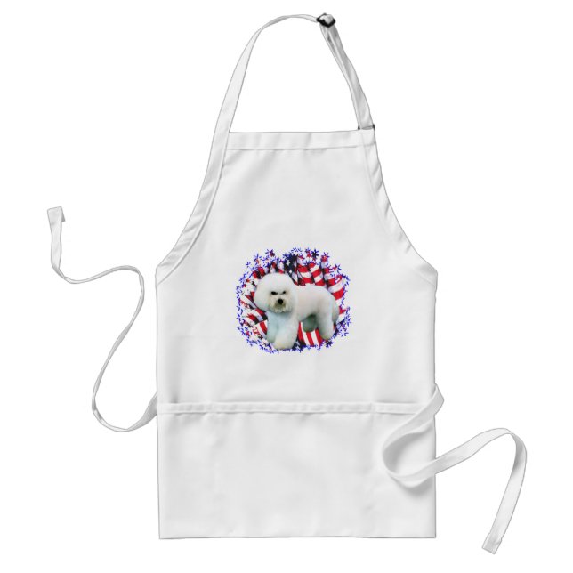 Bichon Frise Patriot Standard Apron (Front)