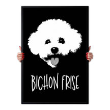 Bichon Frise Pop Art Minimalist Chic Black & White