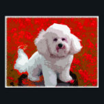 Bichon Frise Pop Art Prints<br><div class="desc">Love the Bichon Frise? Here's your chance to show off this adorable breed to the world, with a colourful, fun, pop art digital painting. Changing to a standard print size will make your framing options easier!</div>
