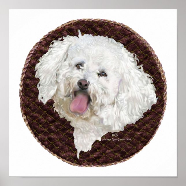 Bichon Frise Portrait Poster (Front)