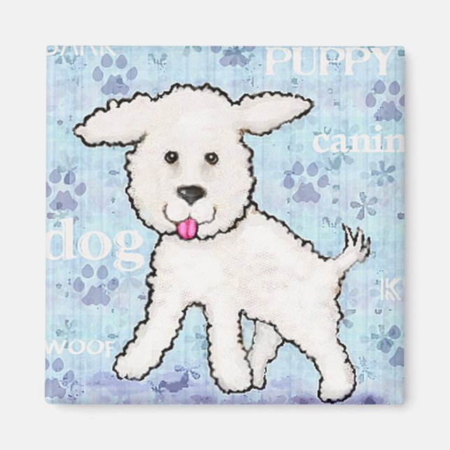 Bichon Frise Puppy Dog Magnet (Front)