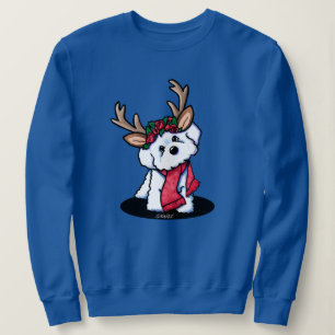 Bichon Frise Reindeer Christmas Sweatshirt