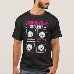 Bichon Frise Security Dog Puppy Paw Love T-Shirt