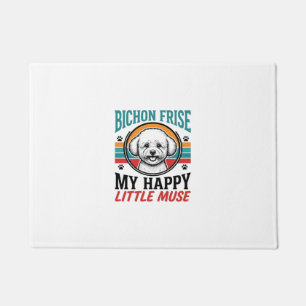 Bichon Frise Shirt Vintage Spirit Dog Art_1 Doormat