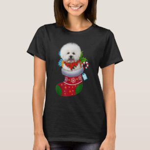 Bichon Frise Sock Christmas Decoration Xmas T-Shirt