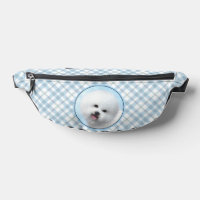 Bichon Frise Tenerife Painting White Cute Dog Art