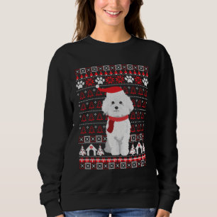 Bichon Frise Ugly Christmas Sweater Holiday Dog