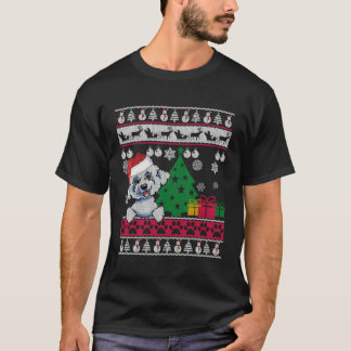 Bichon Frise Ugly Sweater Xmas Dog Gift For Christ
