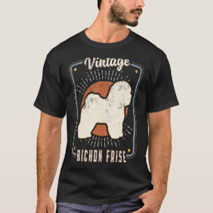 Bichon Frise Vintage Retro Classic Dog Love 1 T-Shirt