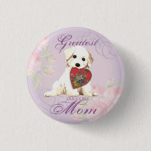 Bichon Heart Mum 3 Cm Round Badge