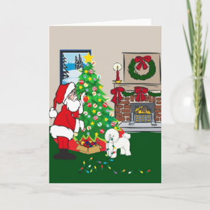 bichon holiday card