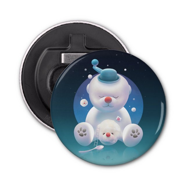 Bichon Ice Shaver Dreamland Bottle Opener (Front)