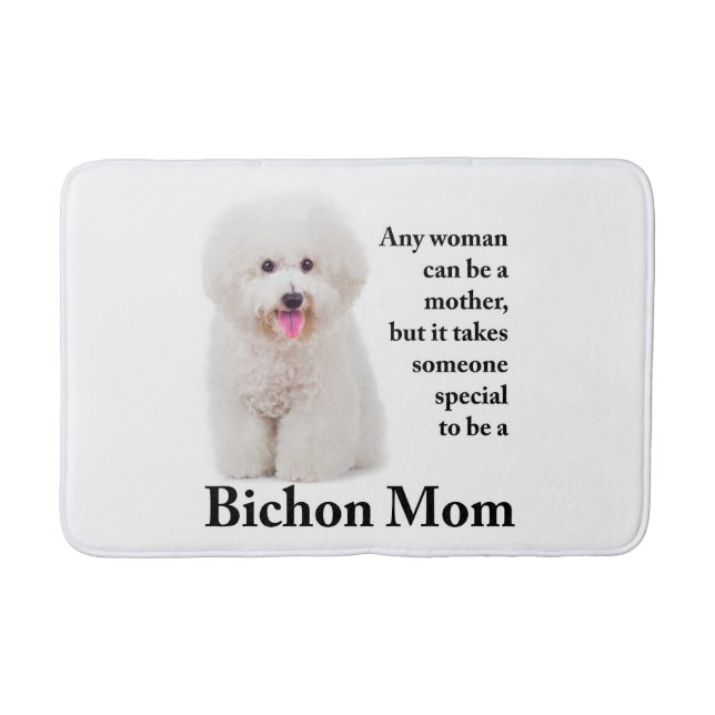 Bichon Mum Bath Mat (Front)