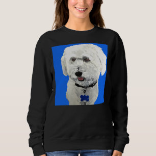Bichon Poodle Blue Sweatshirt