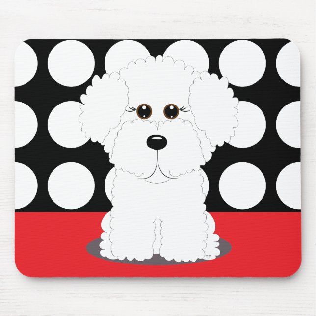 Bichon Puppy Mouse Pad (Front)