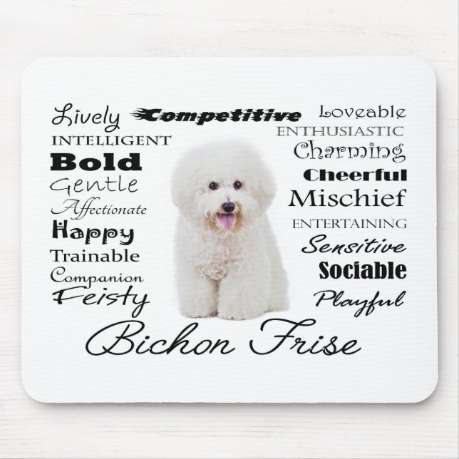 Bichon Traits Mousepad (Front)