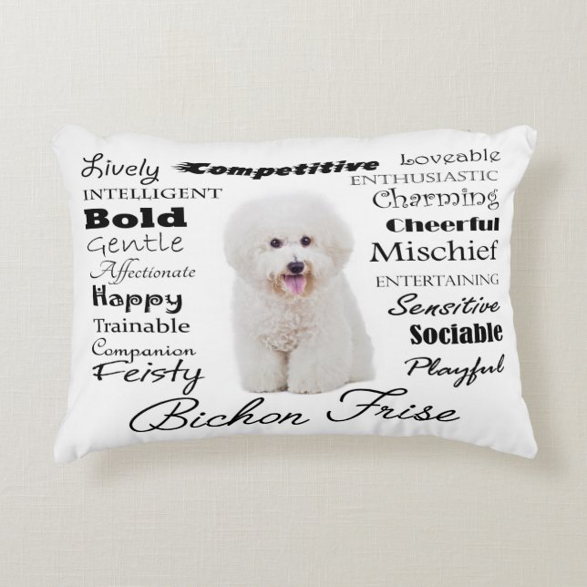 Bichon Traits Pillow (Front)