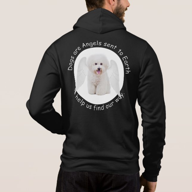Bichons are Angels Hoodie (Back)