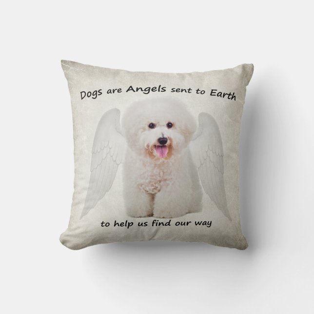 Bichons are Angels Pillow (Front)