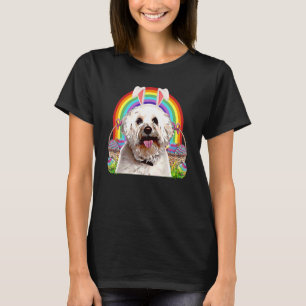 Bichons Frise Dog Easter Bunny Egg Hunt T-Shirt