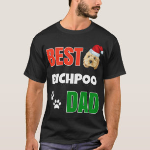 Bichpoo Puppy Dog Lover cute Best Poodle Christmas T-Shirt