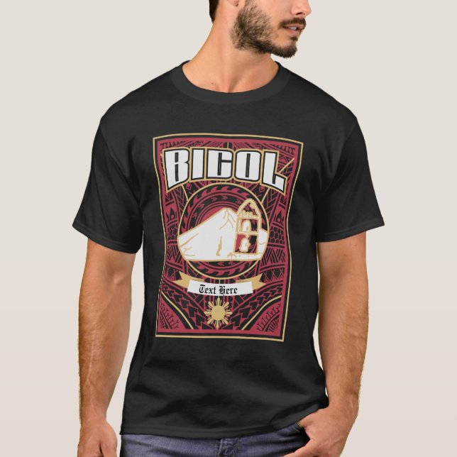 Bicol tribal customisable T-Shirt (Front)