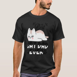 Bicolor Cat Dad Best Kitty Father Ever Cats T-Shirt