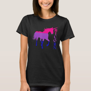 Bicorn Bisexual Flag Unicorn Lgbtq Bisexual Awaren T-Shirt
