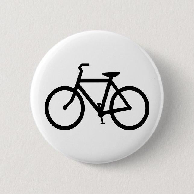 Bicycle 6 Cm Round Badge (Front)