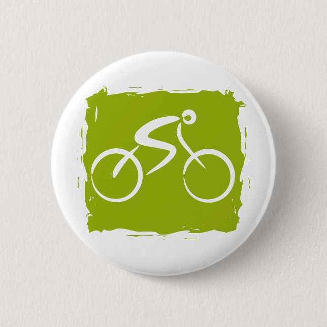 Bicycle 6 Cm Round Badge (Front)