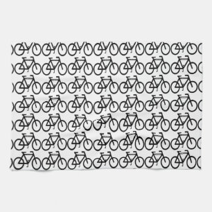 Bicycle Abstract Tea Towel