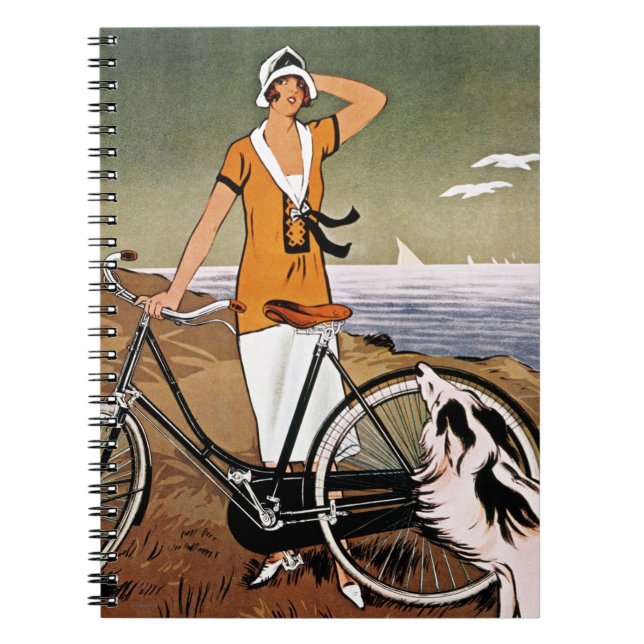 Bicycle Ad, 1925 Spiral Notebook (Front)