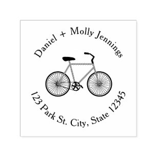Bicycle Address Self-inking Stamp