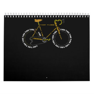 Bicycle Anatomy   Cute Cycling Is Life  Gift Calendar