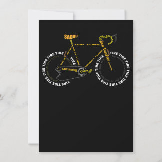 Bicycle Anatomy   Cute Cycling Is Life  Gift Card