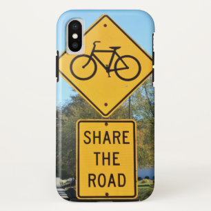 Bicycle and Share the Road Signs Case-Mate iPhone Case