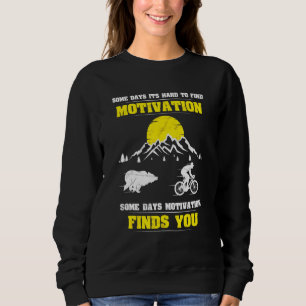 Bicycle Bear Haunted Motivation Mountainbike Sweatshirt